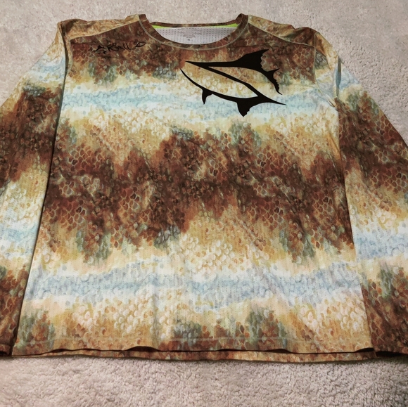 Loco Skailz Long Sleeve Performance Fishing Hunt Camp Shirt Men's Size XL - Picture 1 of 5
